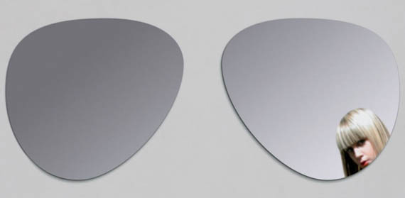 Put up the self-adhesive Aviator Sunglasses Mirror and let her keep an eye 