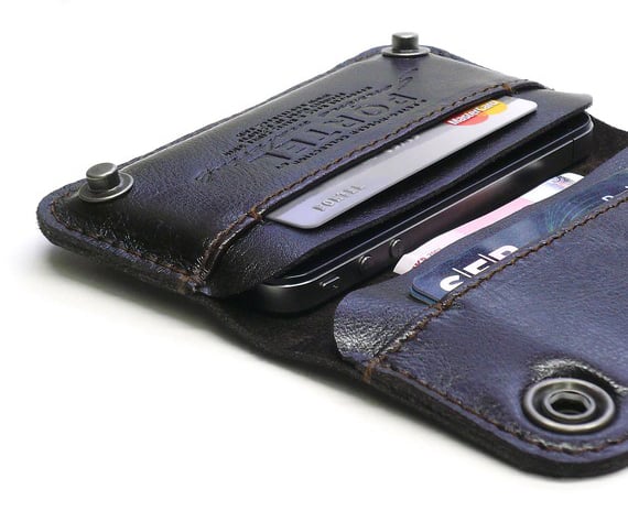 leather iphone wallet