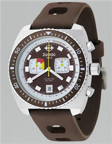 zodiac-brown-chronograph-watch