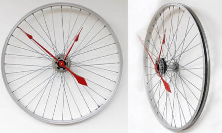 Recycled-Bike-Wheel-Clock