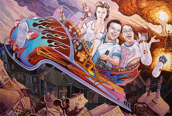 Pop-Surrealism-Paintings-by-Dave MacDowell
