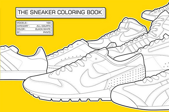 sneaker-colouring-book