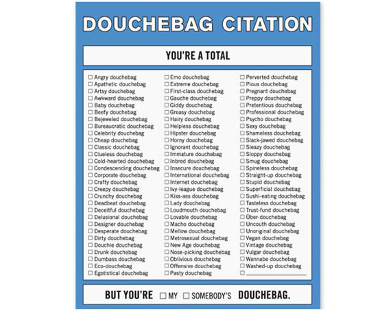 Douchebag Citation Cool Material