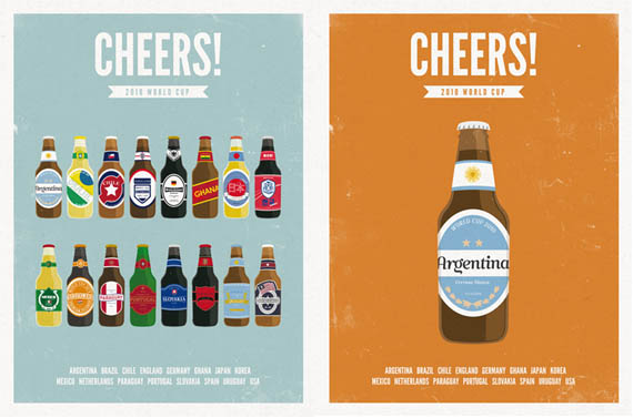 Moxy Creatives World Cup Beers Poster