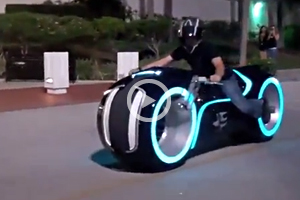 Electric Tron Lightcycle From Parker Brothers Choppers