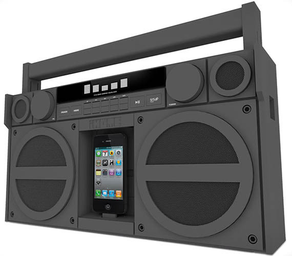 iHome iP4 Portable FM Stereo Boombox for iPhone/iPod