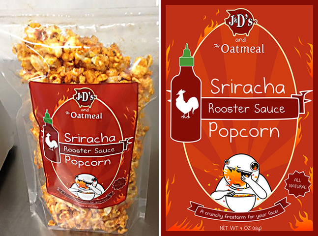 Sriracha-Popcorn