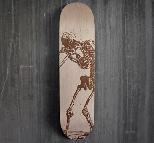 Laser Engraved Skateboard Decks by Magnetic Kitchen | Cool Material