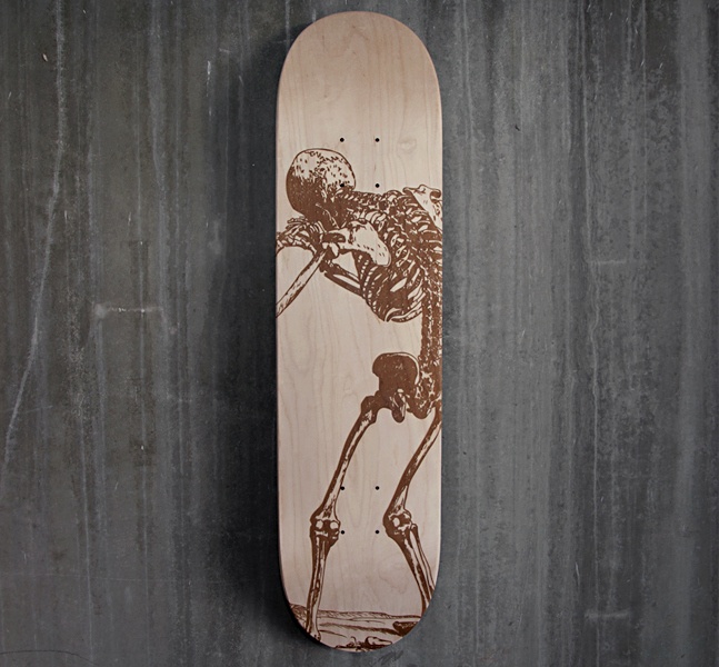 skæg ~ side løfte Laser Engraved Skateboard Decks by Magnetic Kitchen | Cool Material