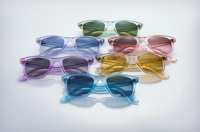 Ray-Ban Wayfarer Sunglasses Ice-Pop Collection | Cool Material