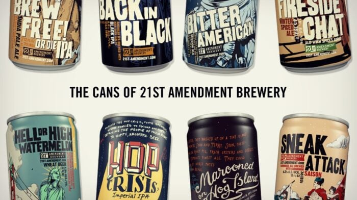 The Cans of 21st Amendment Brewery