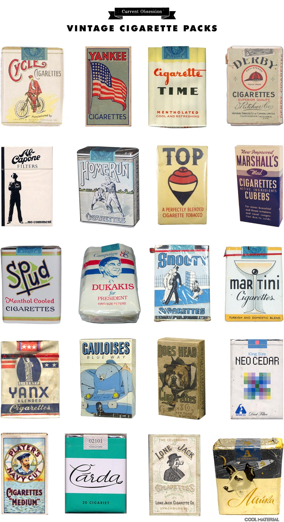 Current Obsession: Vintage Cigarette Packs