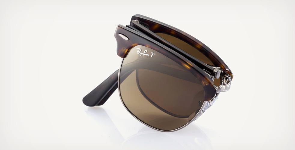 erstatte Uoverensstemmelse Forløber Ray-Ban Folding Clubmaster Sunglasses | Cool Material
