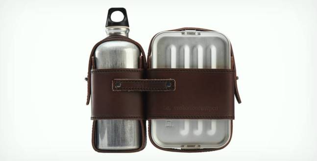 Mens Leather and Tin Lunch Box | Cool Material