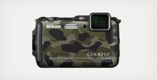 The Nikon Coolpix AW120 in Camouflage is Made to Take a Beating