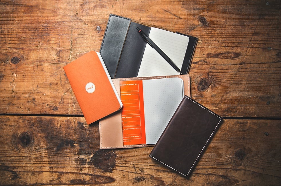 Word. x Hellbrand Leatherworks Notebook Covers