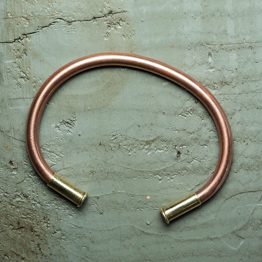 This Copper Bracelet Features Real .22lr Bullet Casings