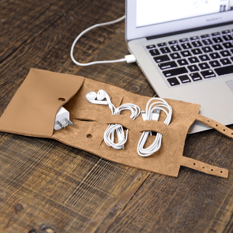 These Leather Cord Wraps Keep Your Cables In Check