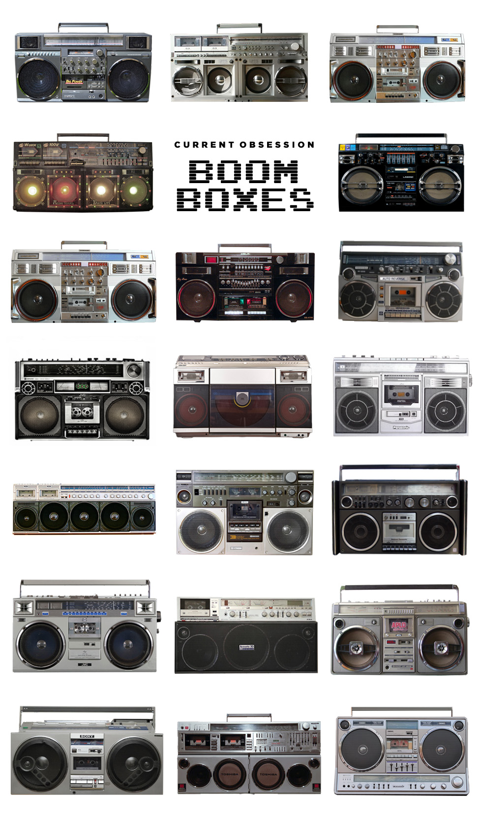 Current Obsession: Boomboxes