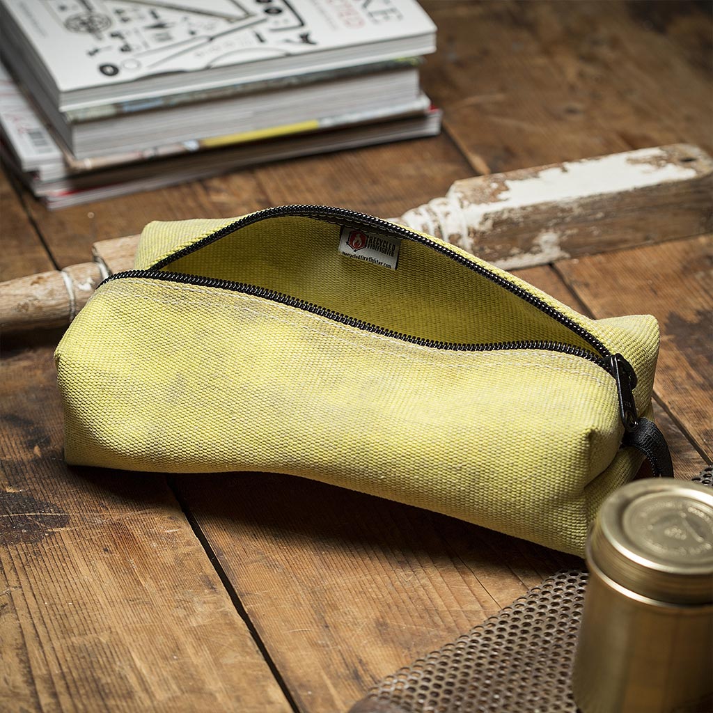 These Dopp Kits and Tool Roll Are Made From Recycled Fire Hoses