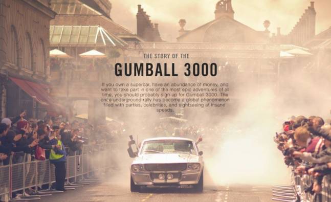 The Story of The Gumball 3000: The World’s Most Lavish Rally