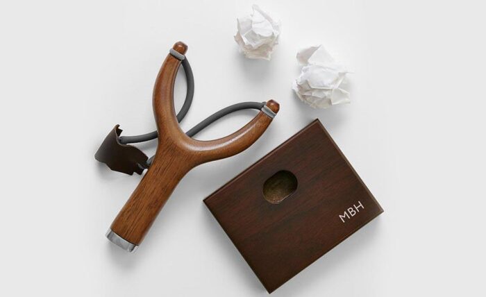 The Wood Slingshot Designed for Office Warfare