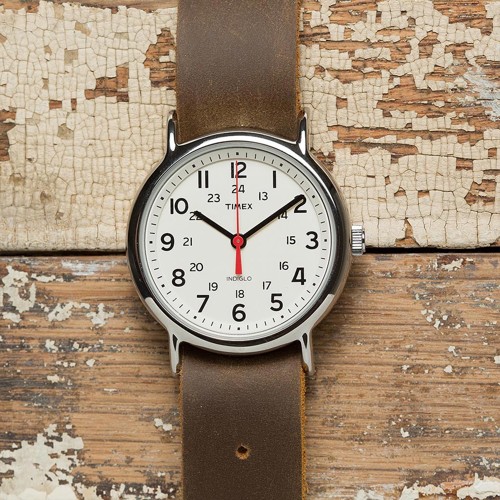 This Timex Weekender Comes With a Handmade Oil-Tanned Leather Strap