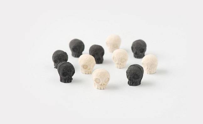 Skull-Shaped Japanese Sugar Cubes