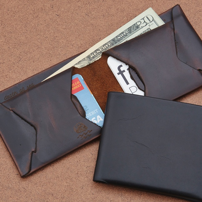 One-Piece Leather Wallets Made in Brooklyn