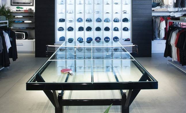 Handcrafted Glass Top Ping Pong Table