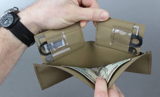 The ITS Hypalon Concealment Wallet Has Hidden Storage Compartments