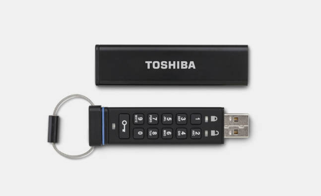 Toshiba’s New USB Flash Drive Has a Keyboard for Your Password