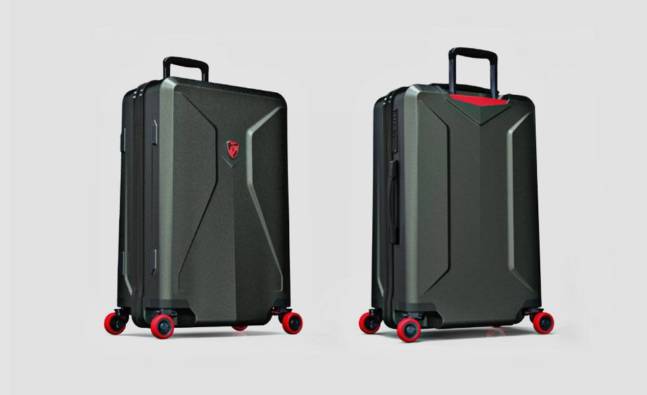 The First Suitcase With Retractable Wheels
