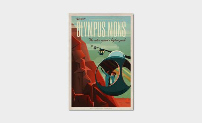 Retro SpaceX Mars Tourism Posters