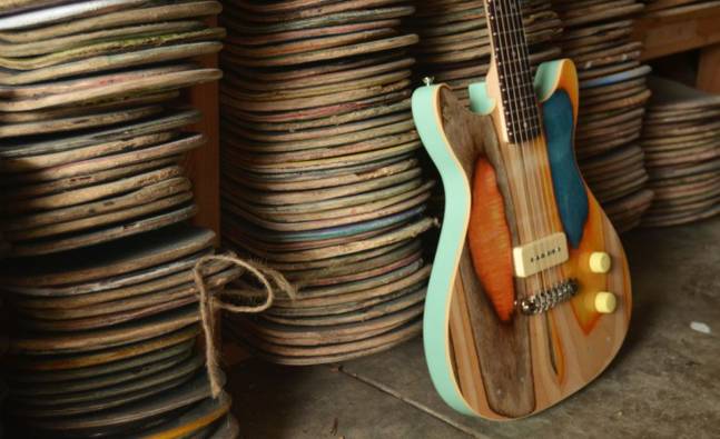 Prisma Guitars Are Made from Old Skateboards