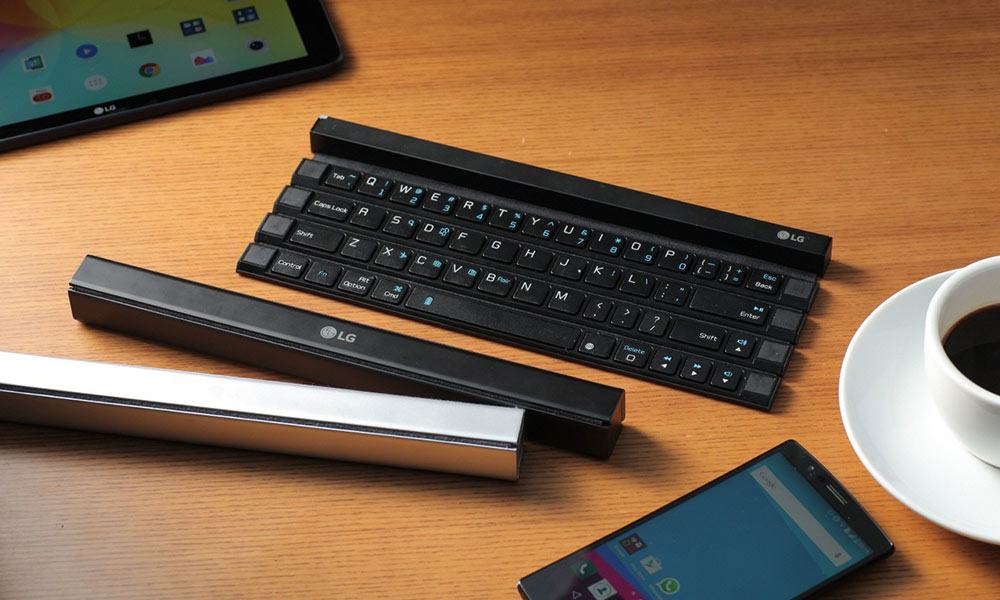 LG’s New Full-Size Keyboard Rolls Up for Storage