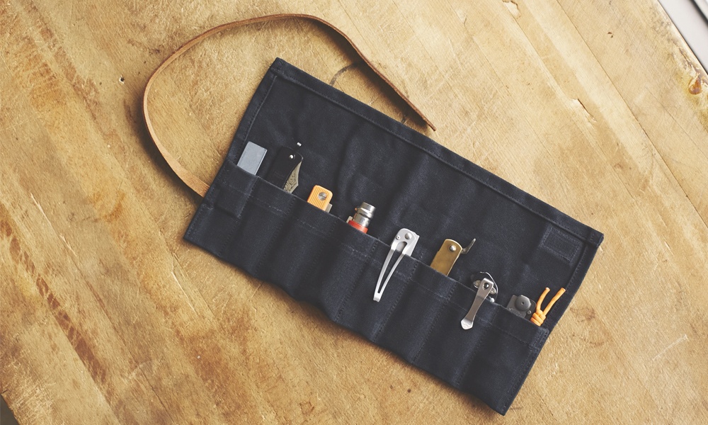 Cool Material x Bradley Mountain Waxed Canvas Knife Roll