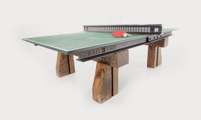 The Ping Pong Table Made With Railyard Parts