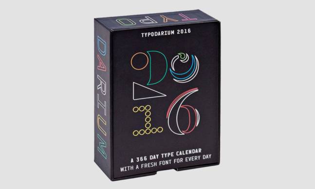 Typodarium Tear Away Typography Desk Calendar