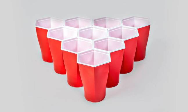 Hexagonal Beer Pong Cups