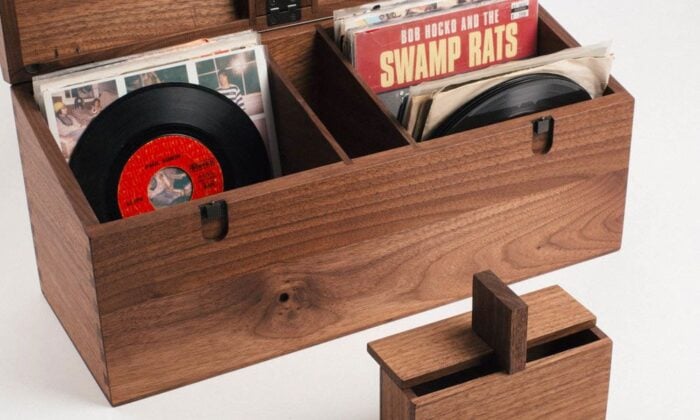 De Jong & Co. Wooden 45 Record Case