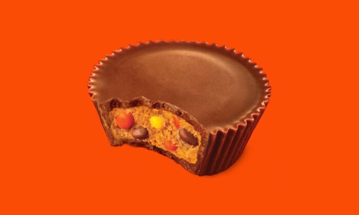 Reese’s Peanut Butter Cup Stuffed With Reese’s Pieces