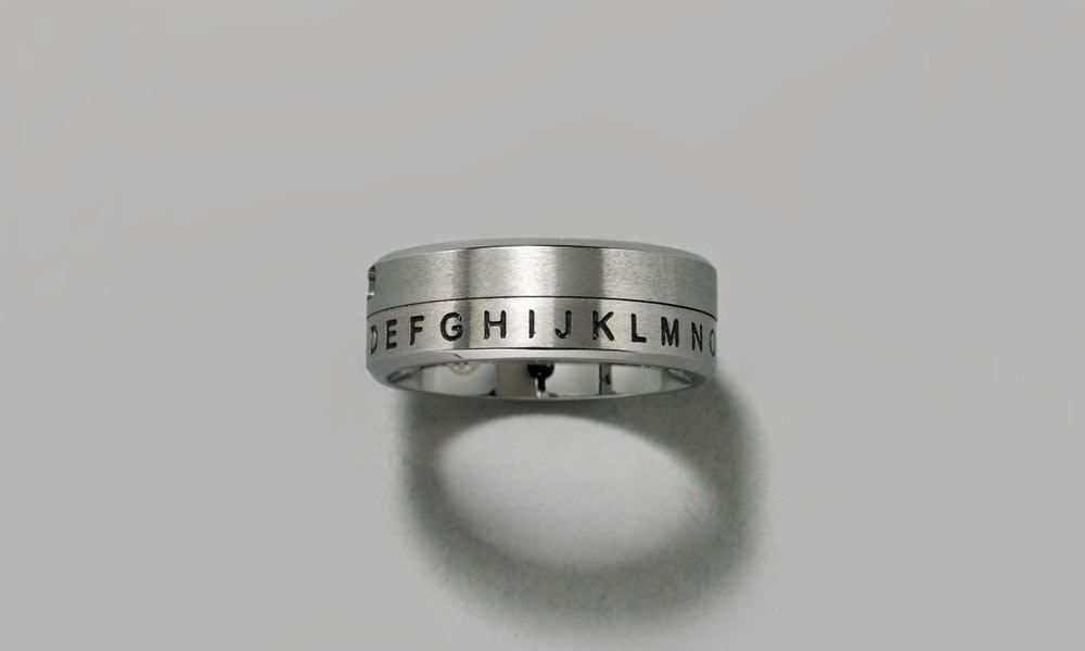 Stainless Steel Secret Decoder Ring