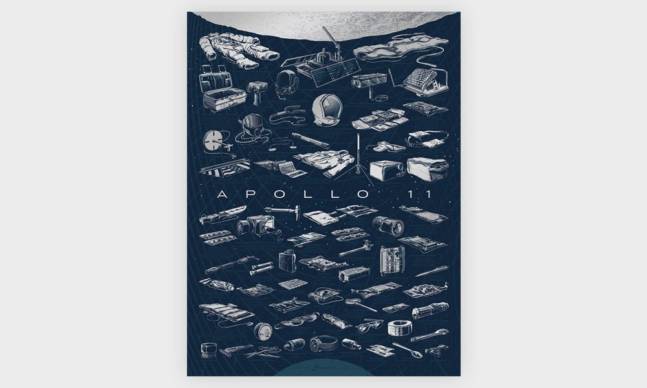 The Apollo 11 Print Details Every Item NASA Sent to the Moon