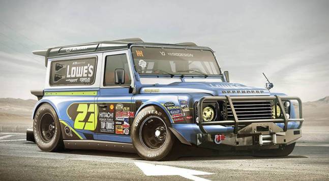 This Land Rover Defender Is Inspired by NASCAR