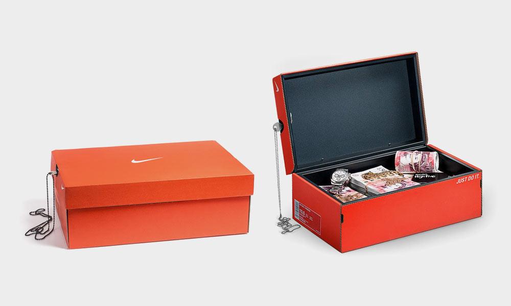 This Nike Shoebox Is Actually A Safe Cool Material