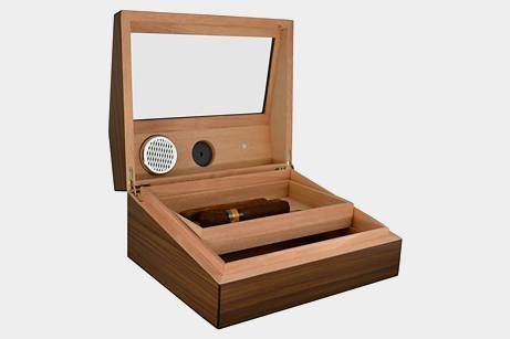 La Cubana Glass and Wooden Humidor