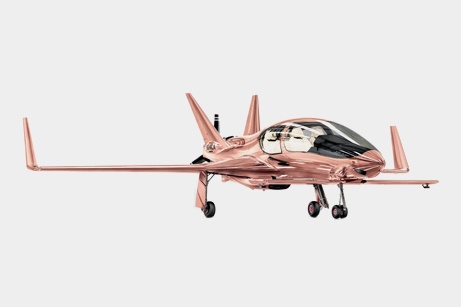 Cobalt Valkyrie-X Private Plane in Rose Gold