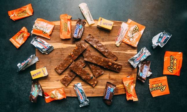 We Melted All Our Halloween Candy Together to Make the Ultimate Candy Bar