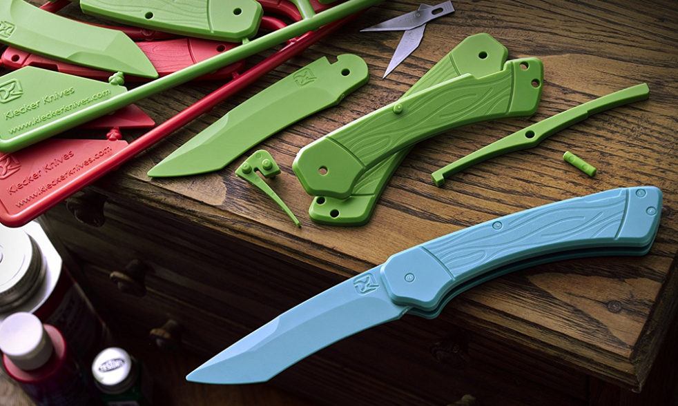 Klecker Knives Plastic Pocket Knife for Kids Cool Material